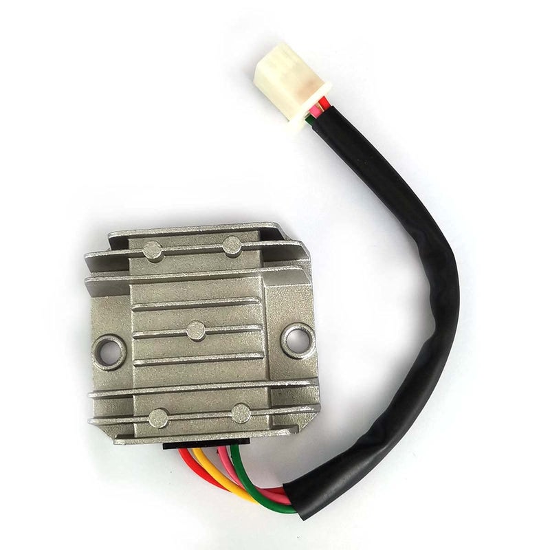 FainWan 4 Wires 4 Pins 12V Full Wave Rectifier Voltage Regulator Universal Compatible with Motorcycle Pit Dirt Bike Quad CG125 150 200 250CC Motorbikes ATVs Mopeds Buggy - Image 1